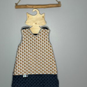 Gigoteuse OEKO-TEX® - Petit arbres Moutarde & Nuit