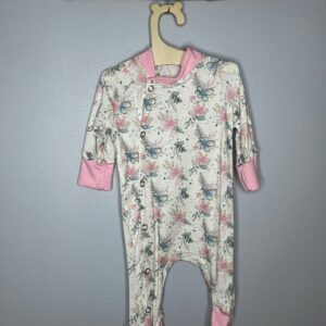 Pyjama OEKO-TEX® - Bouquet fleuri rose et bleu