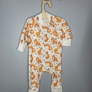 Pyjama OEKO-TEX® - Petits renards d’automne blanc