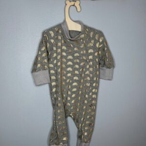 Pyjama OEKO-TEX® - Arcs-en-ciel dorés sur gris perle