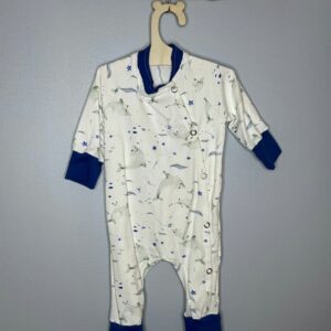 Pyjama OEKO-TEX® - Dauphins et étoiles bleu océan