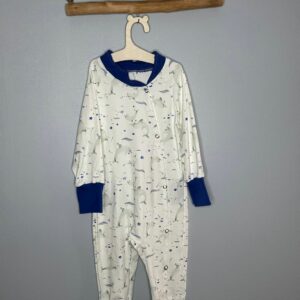 Pyjama OEKO-TEX® - Dauphins et étoiles bleu océan