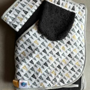 Sortie de bain OEKO-TEX® - Petites Forêts Noir & Or