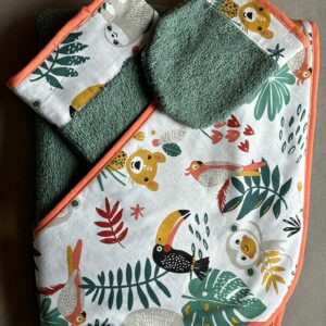 Sortie de bain OEKO-TEX® - Jungle Tropicale