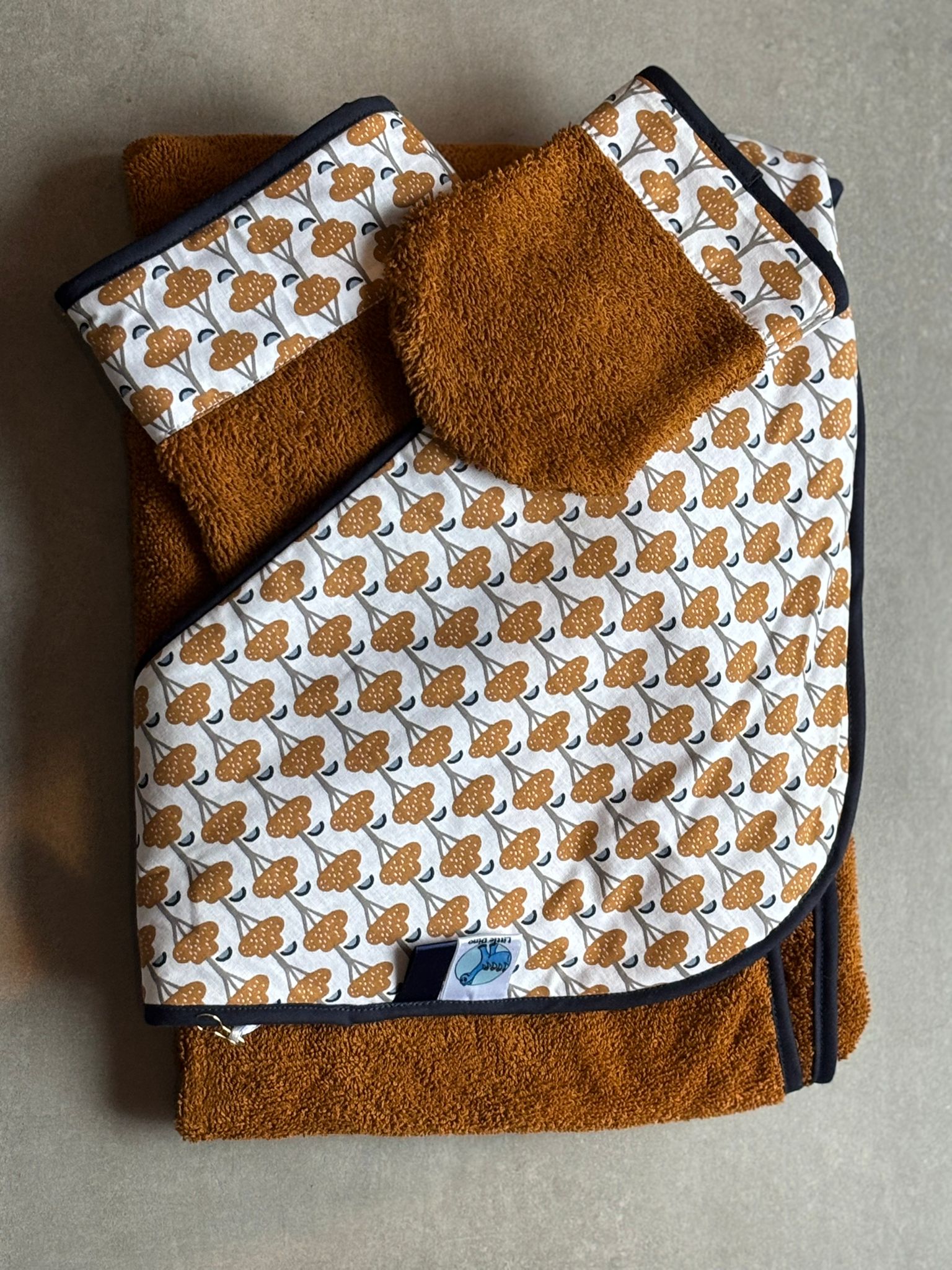 Sortie de bain OEKO-TEX® - Nuages Caramel