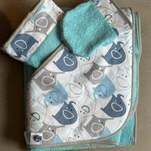 Sortie de bain OEKO-TEX® - Petits Éléphants