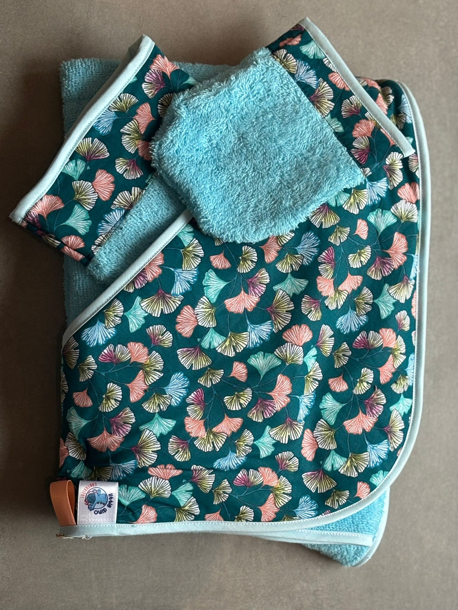 Sortie de bain OEKO-TEX® - Ginkgo Pastel