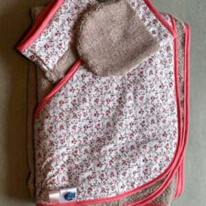 Sortie de bain OEKO-TEX® - Bouquet Rose