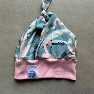Bonnet OEKO-TEX® - Flamants roses pastel