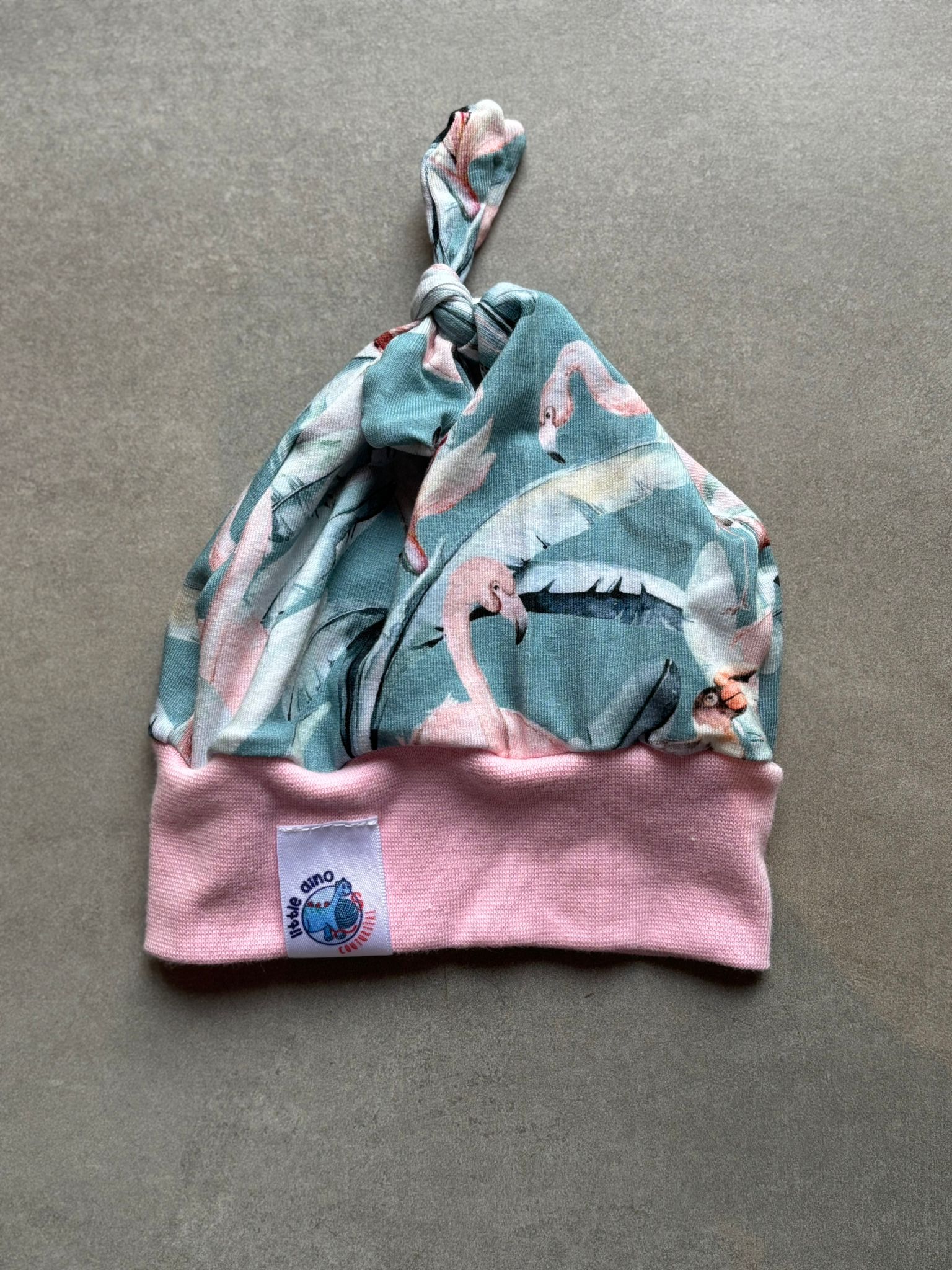 Bonnet OEKO-TEX® - Flamants roses pastel