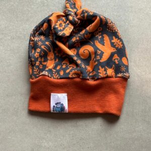 Bonnet OEKO-TEX® - Forêt Enchantée Orange