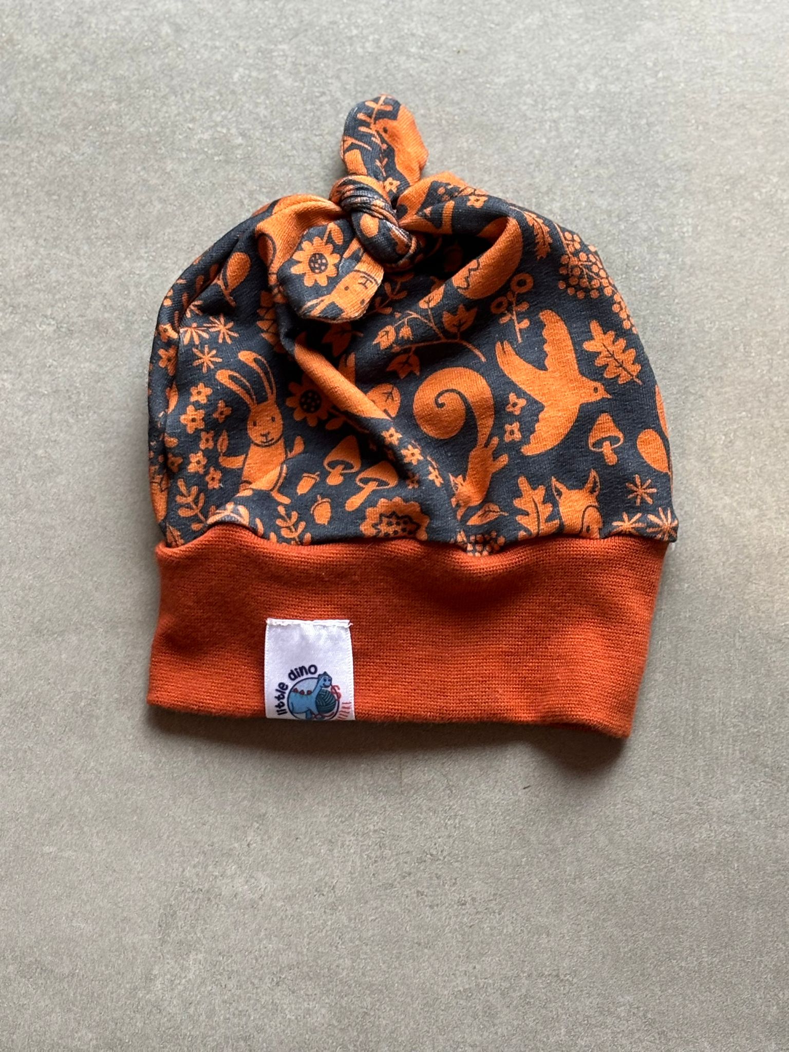 Bonnet OEKO-TEX® - Forêt Enchantée Orange