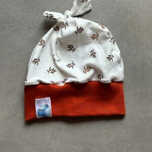 Bonnet OEKO-TEX® - Feuilles & Terre de Sienne