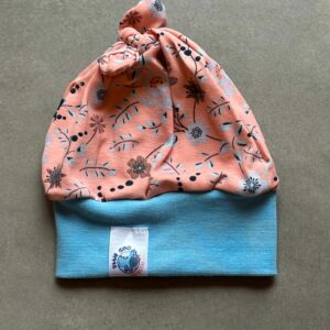 Bonnet OEKO-TEX® - Fleurs Corail