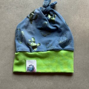 Bonnet OEKO-TEX® - Cactus Bleu & Vert