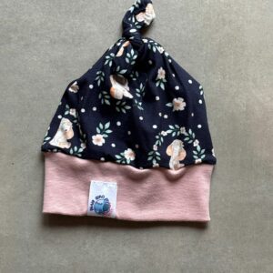 Bonnet OEKO-TEX® - Renard Fleuri Marine