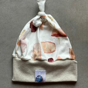 Bonnet OEKO-TEX® - Motifs Aquarelle Terracotta