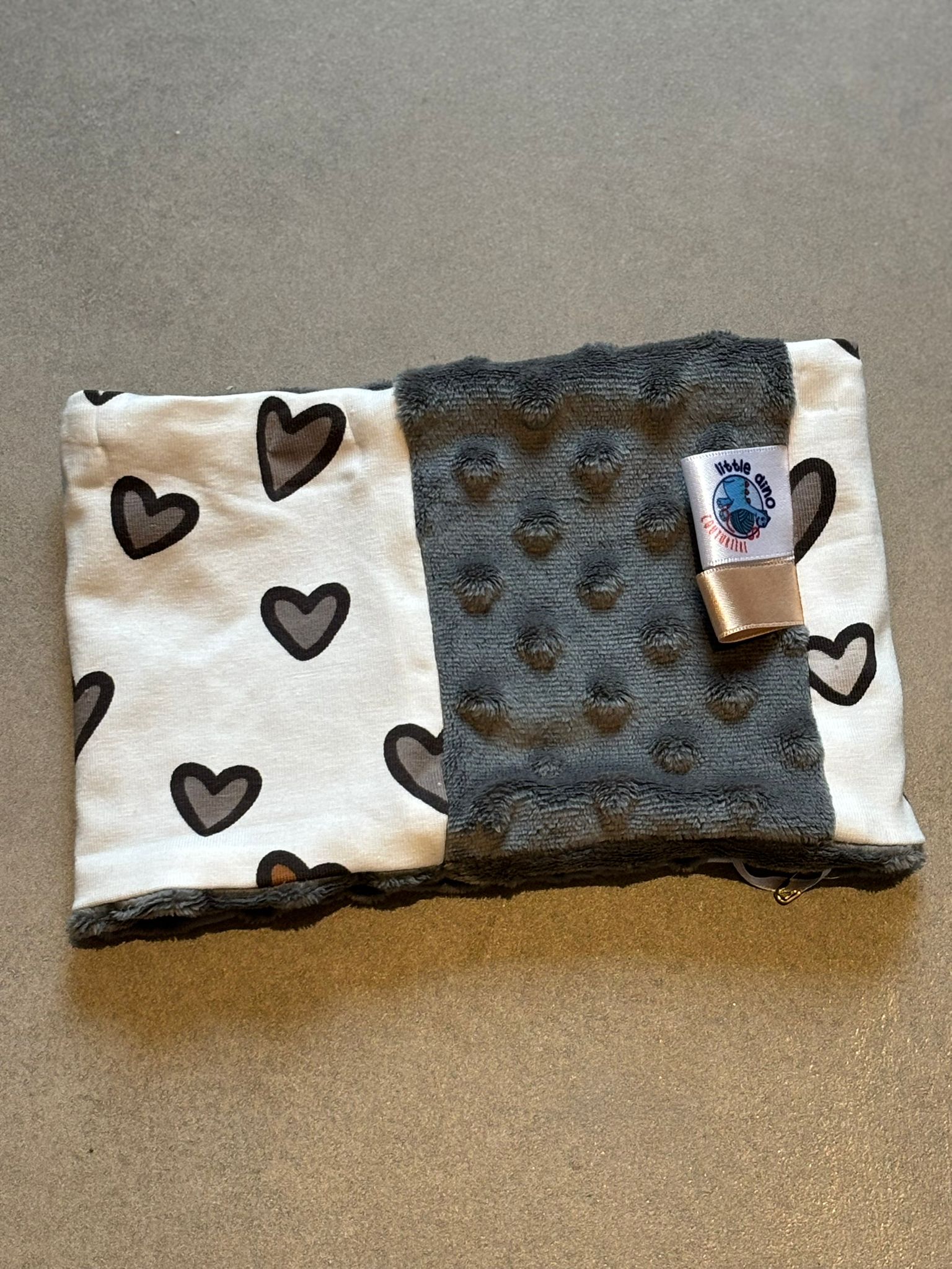 Snood OEKO-TEX® - Cœur Charbon