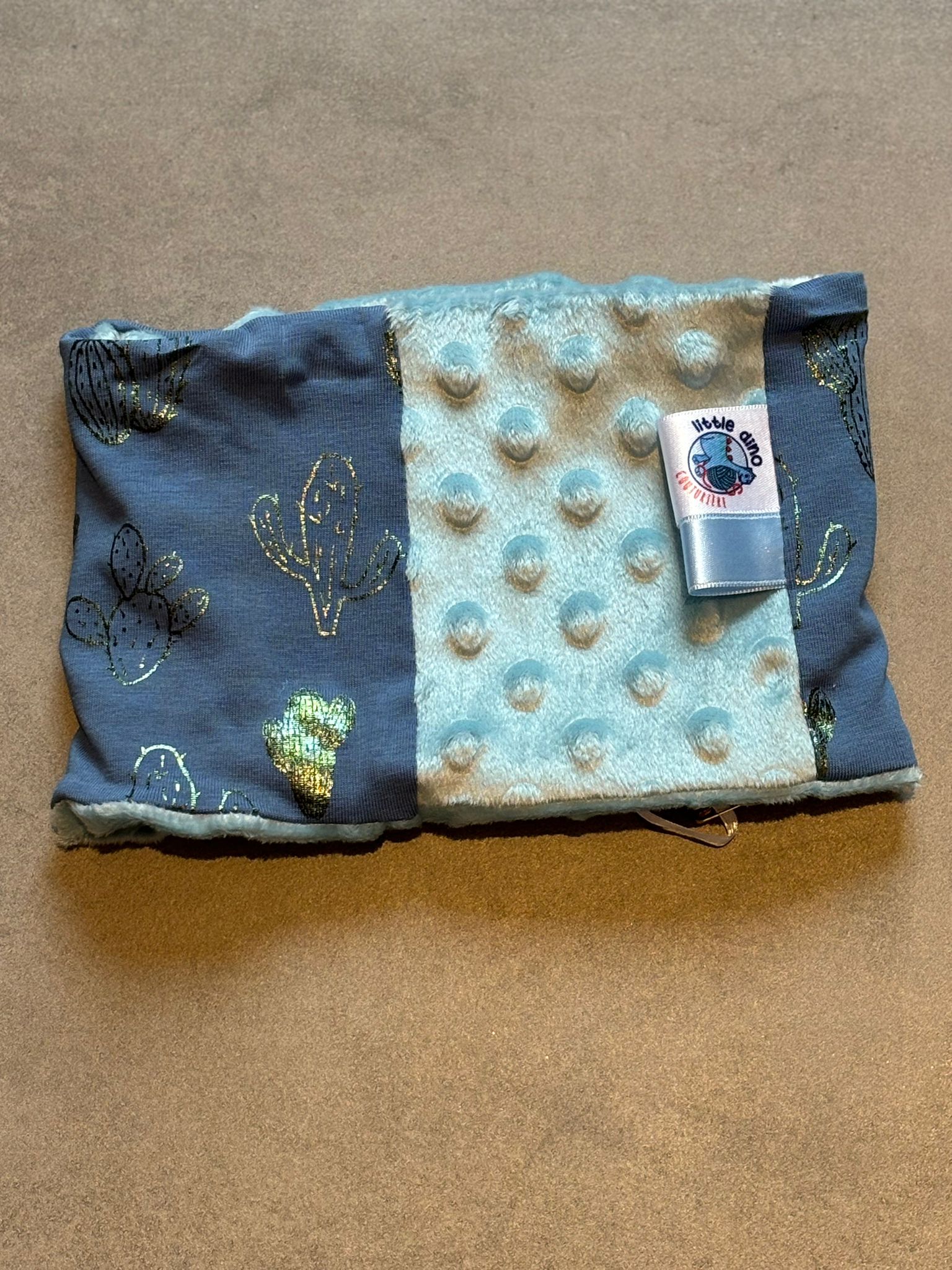Snood OEKO-TEX® - Petit Cactus Bleu