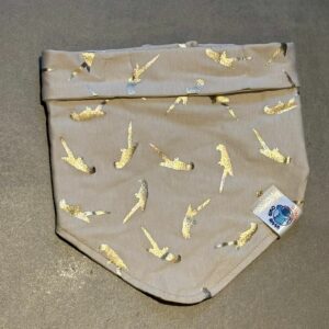 Bandana OEKO-TEX® - Oiseaux Dorés