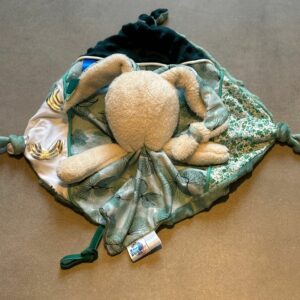 Doudou Lapin OEKO-TEX® - Lapin Feuillage Émeraude