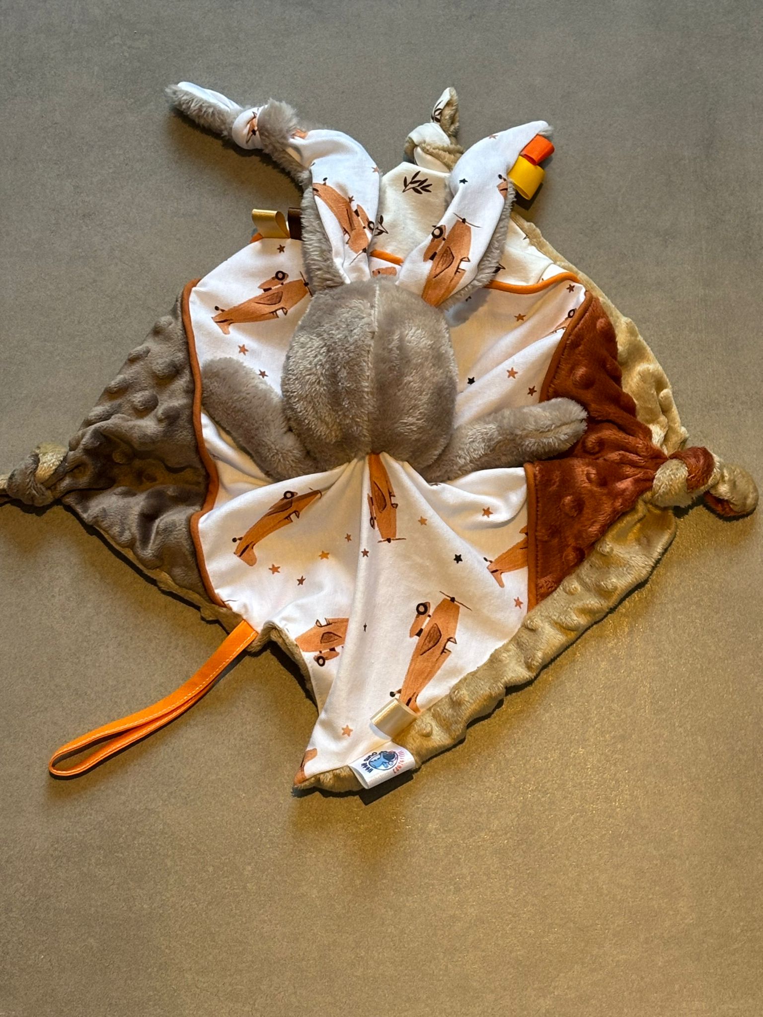 Doudou Lapin OEKO-TEX® - Aviateur Doux