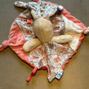 Doudou Lapin OEKO-TEX® - Jungle Rosée