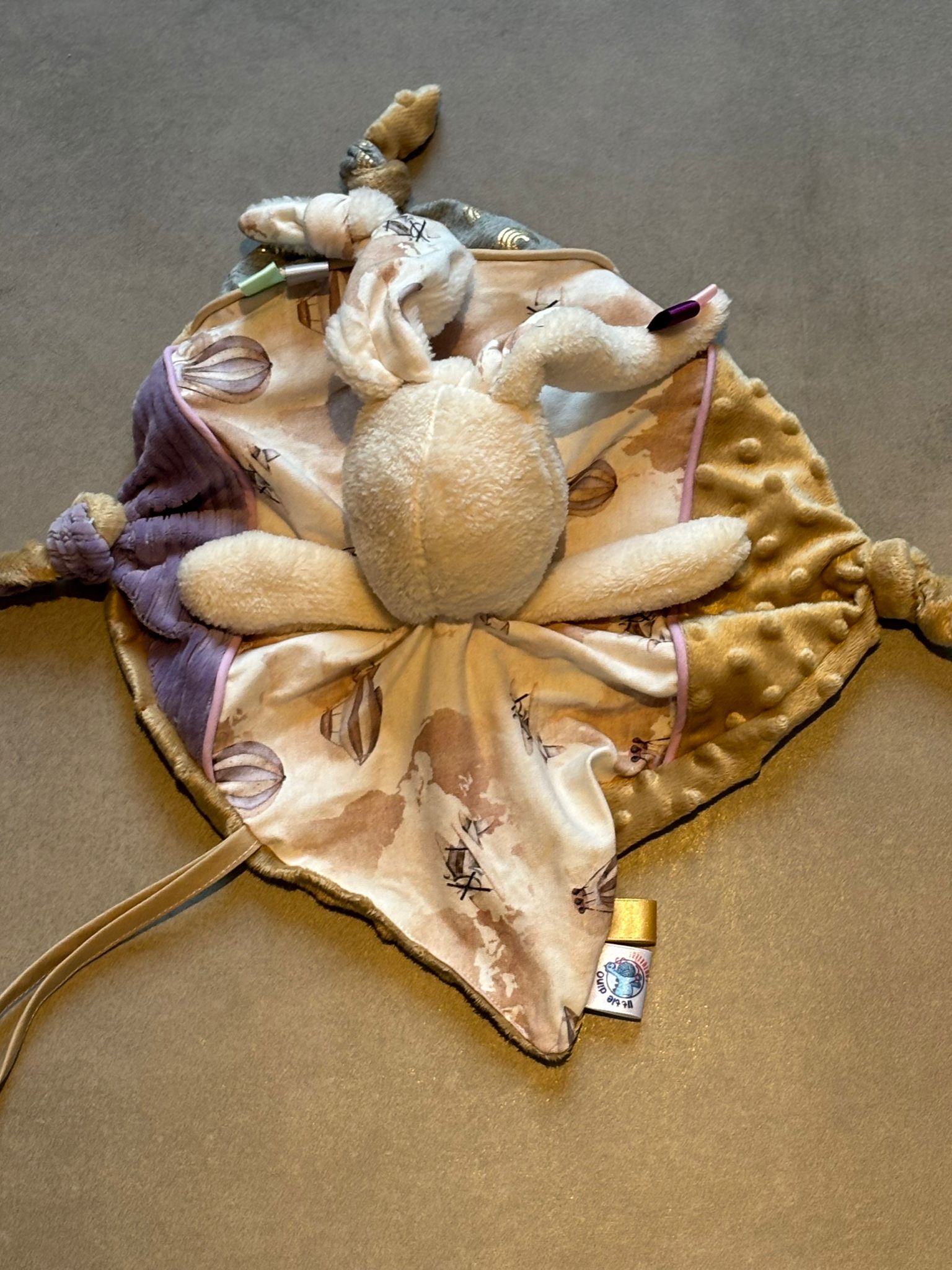 Doudou Lapin OEKO-TEX® - Nuage Aventure