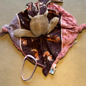 Doudou Lapin OEKO-TEX® - Forêt Prune