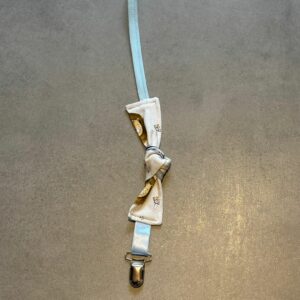 Attache tétine OEKO-TEX® - Bleu ciel & animaux doux