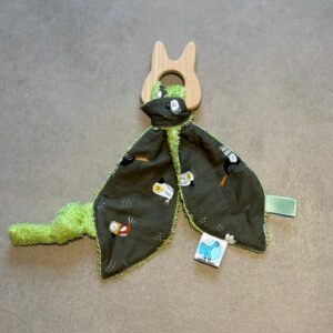 Anneau de dentition OEKO-TEX® - Petits oiseaux verts / douceur forêt
