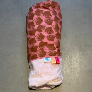 Housse Matelas à langer OEKO-TEX® - Feuilles Rose Terra