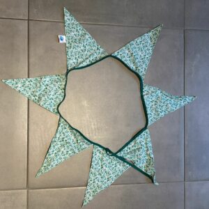 Banderoles OEKO-TEX® - Fleurs Vertes