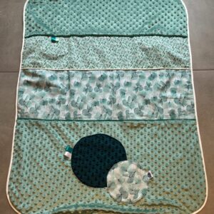 Couverture OEKO-TEX® - Feuilles d’Eucalyptus