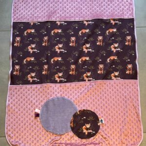 Couverture OEKO-TEX® - Panda Roux