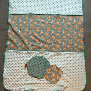 Couverture OEKO-TEX® - Renard Pastel