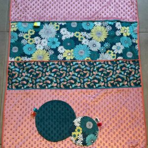 Couverture OEKO-TEX® - Fleurs Enchantées