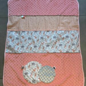 Couverture OEKO-TEX® - Safari Rose