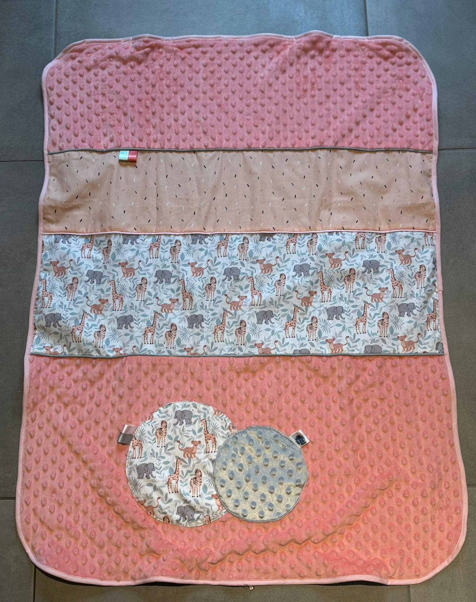 Couverture OEKO-TEX® - Safari Rose