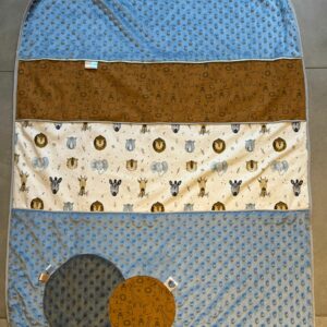 Couverture OEKO-TEX® - Safari Bleu