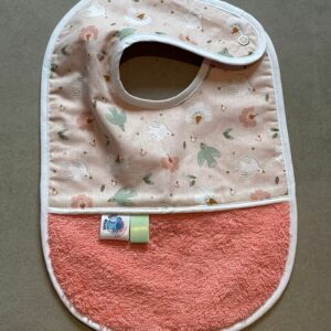 Bavoir OEKO-TEX® – Hirondelles Rose Poudré