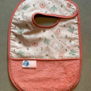 Bavoir OEKO-TEX® – Hirondelles Rose Poudré