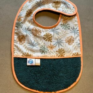 Bavoir OEKO-TEX® – Feuilles Tropicales