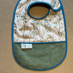 Bavoir OEKO-TEX® – Gypsophile Bleu