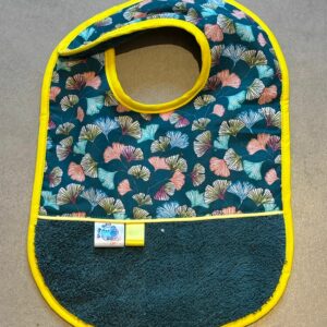 Bavoir OEKO-TEX® – Motif Feuilles Multicolores