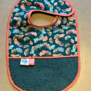 Bavoir OEKO-TEX® – Motif Feuilles Multicolores