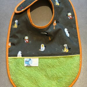 Bavoir OEKO-TEX® – Oiseaux Cartoon