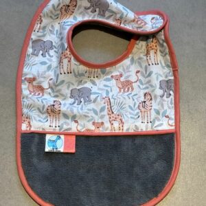 Bavoir OEKO-TEX® – Petits Animaux de la Savane