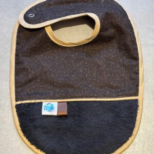 Bavoir OEKO-TEX® – Uni Chocolat & Moka