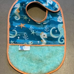 Bavoir OEKO-TEX® – Monde Marin & Turquoise